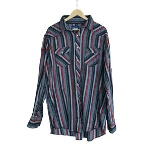 Wrangler Mens‎ 2XT Long Sleeve Snap Front Western Shirt